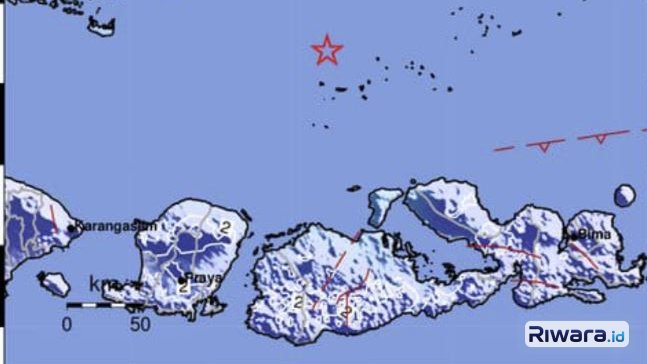 Lokasi gempa yang terjadi Selasa 18 Agustus 2026 dini hari